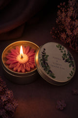 Floral Tin Candle