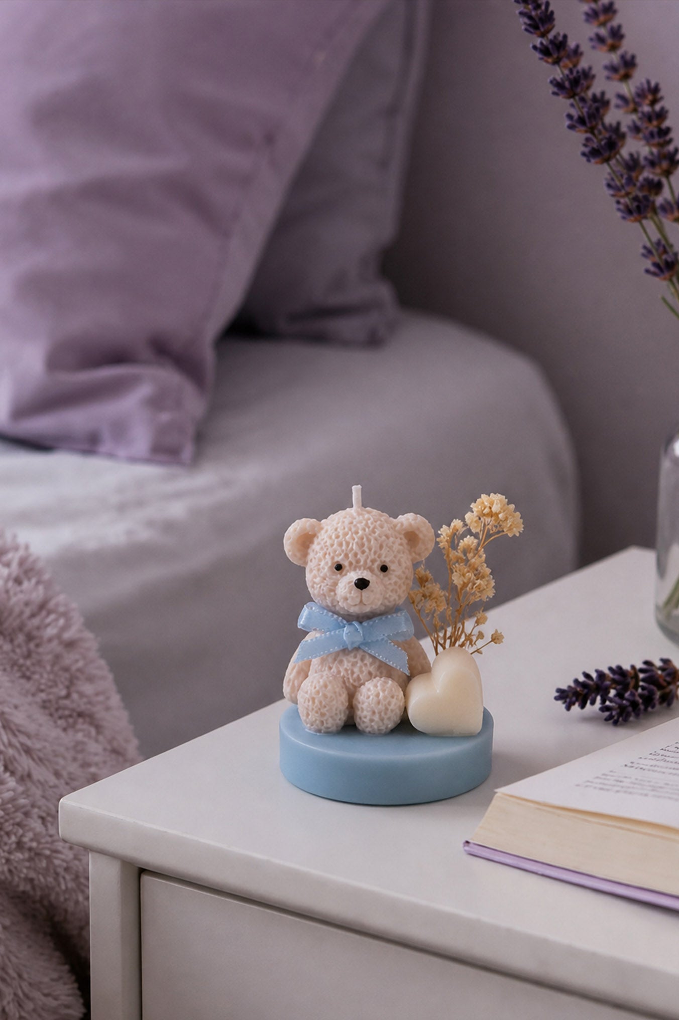 Baby on Cloud Teddy Candle