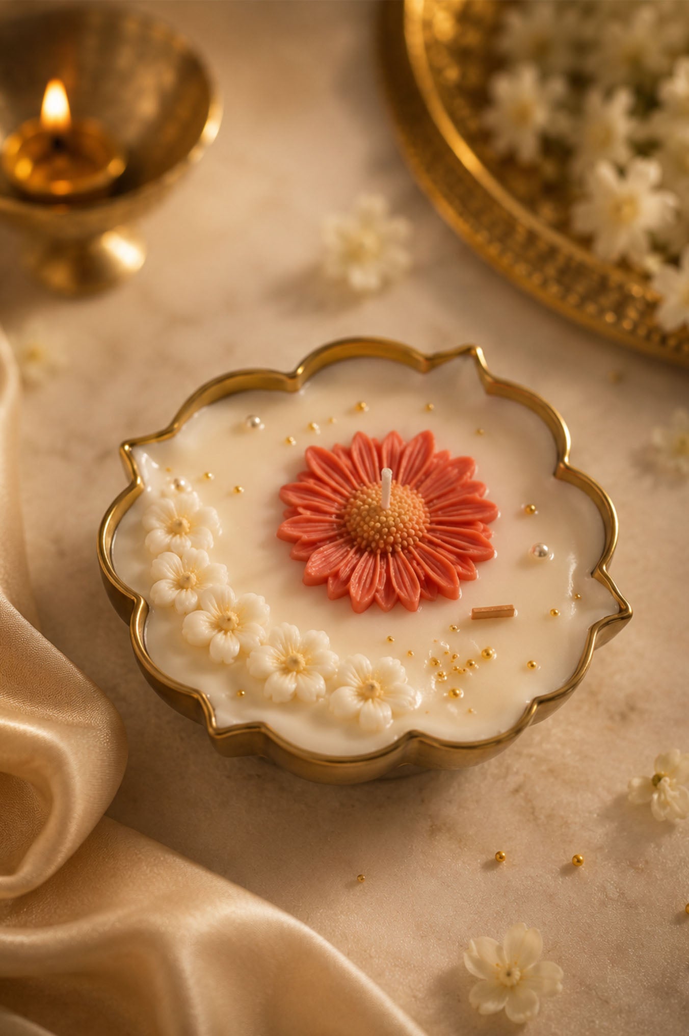 Lotus Urli Candle