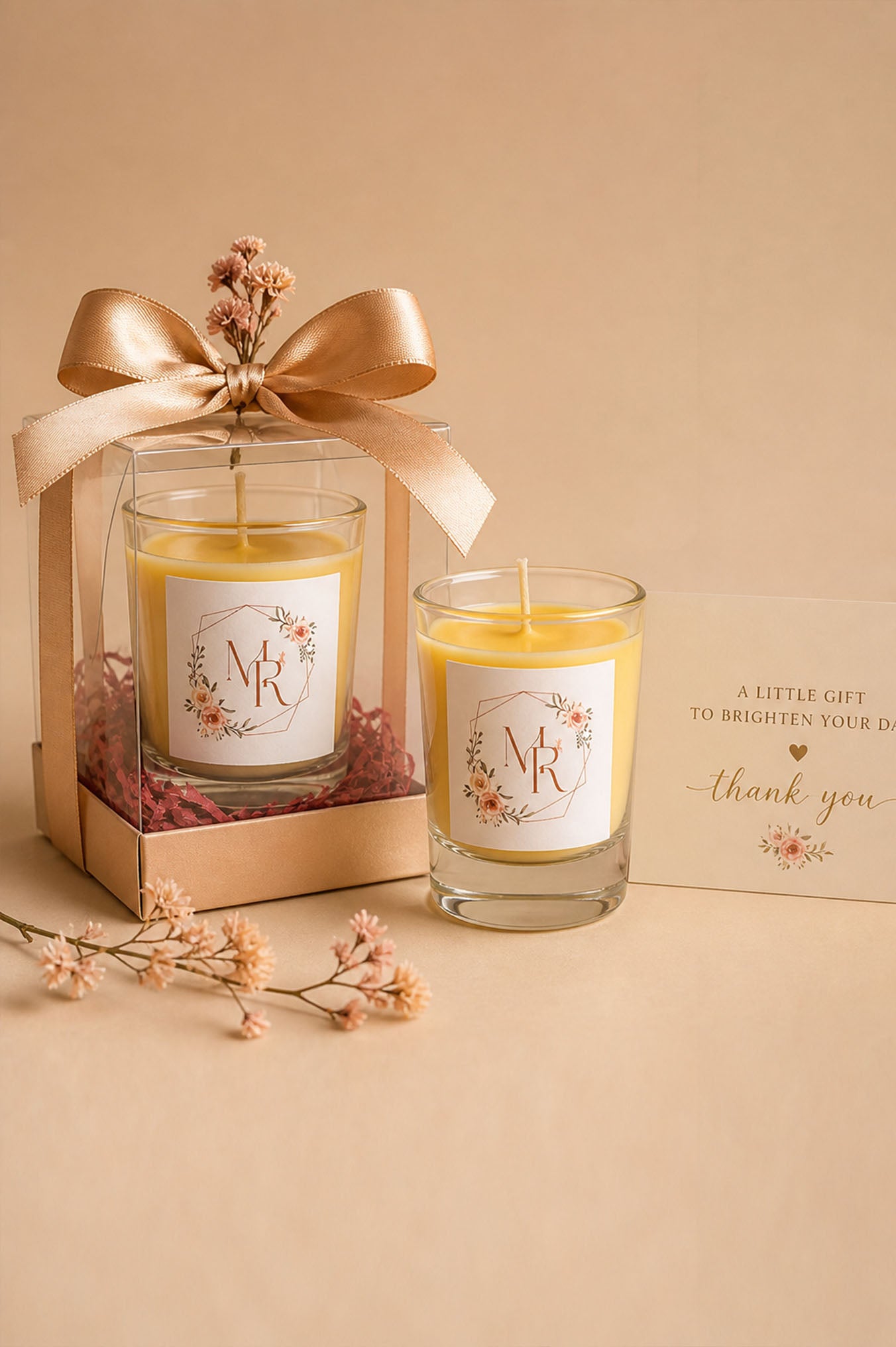 Mini Shot Glass Candle with Premium Gift Box