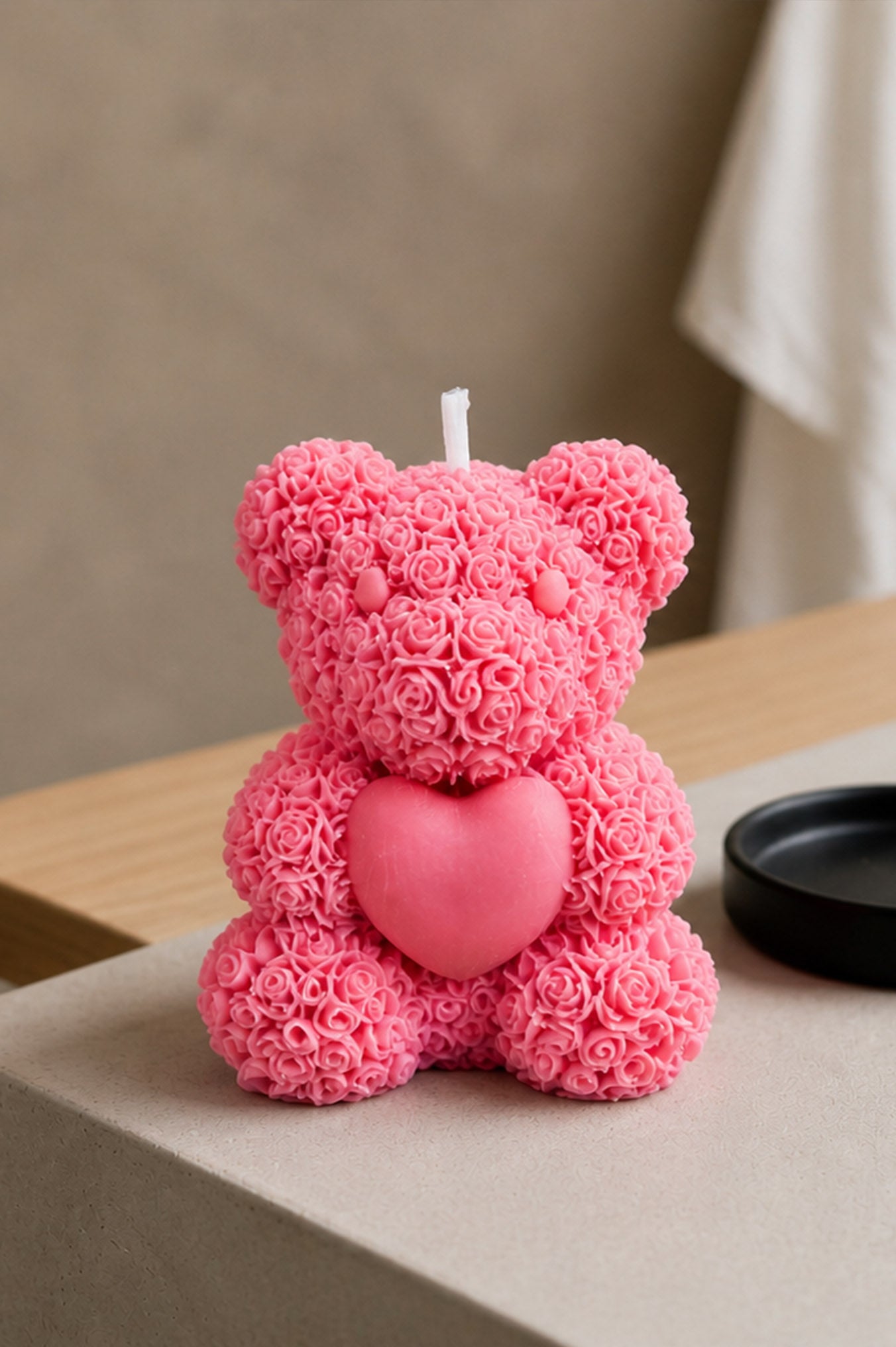 Rose Teddy Candle